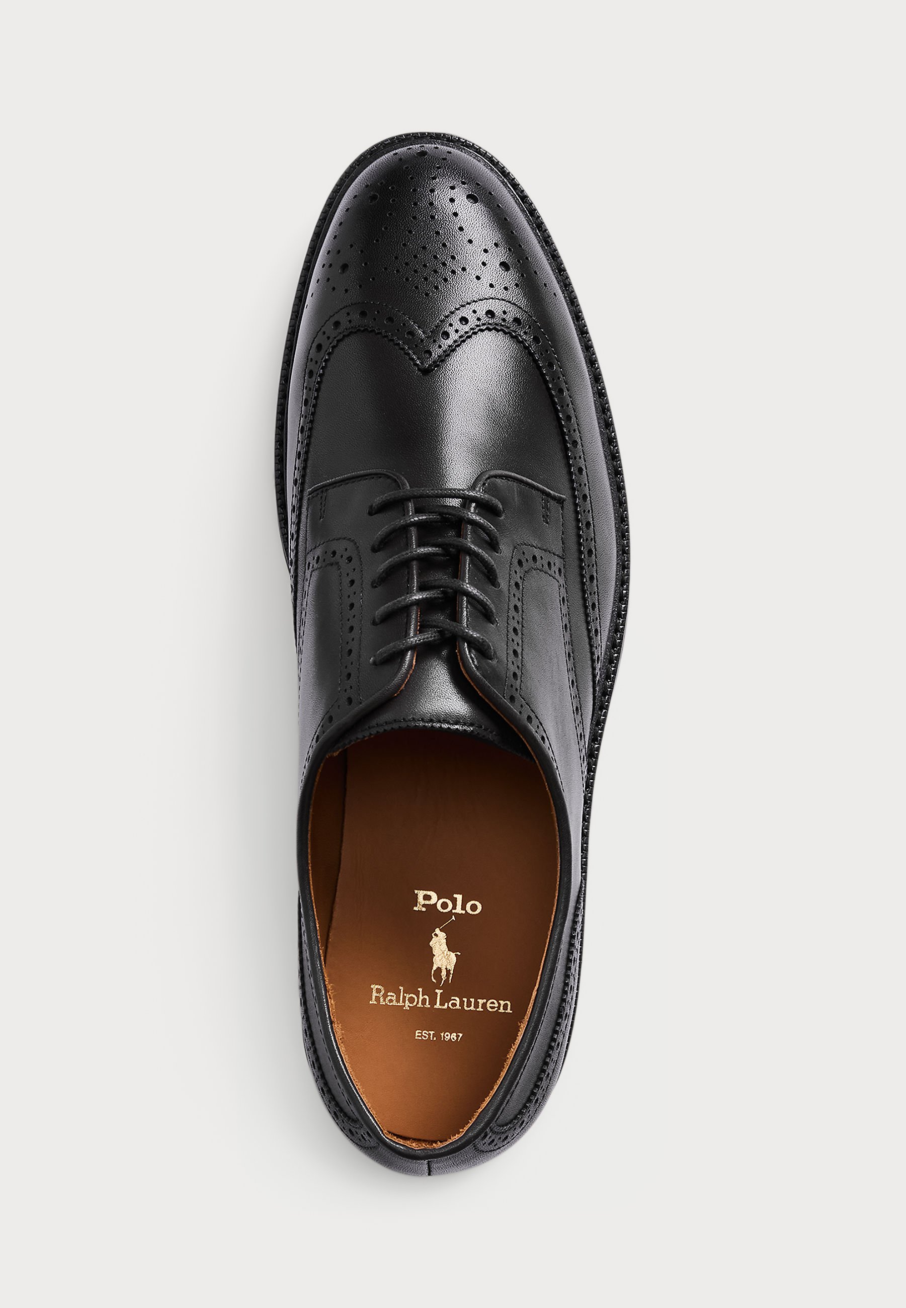 Polo Ralph Lauren ASHER LEATHER WINGTIP SHOE - Smart lace-ups