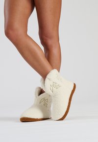 Loungeable BORG COWBOY BOOTIE - Hausschuh - cream