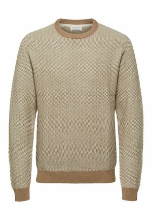 Jersey de punto - mottled dark green