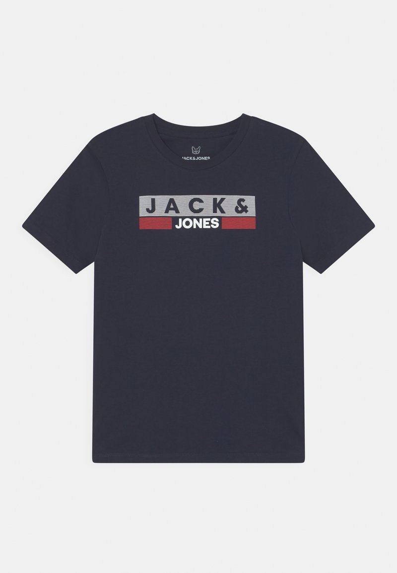 T-shirt Garçon Jack & Jones Jjecorp Logo - Col Rond, Manches Courtes, Coupe Regular - Coton Confortable