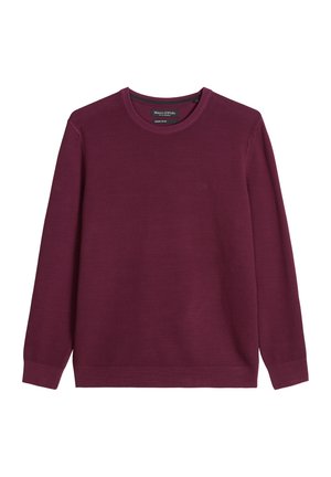 Marc O'Polo, BASIC KNIT PULLOVERS LONGSLEEVE, REGULAR - Pullover - dark burgundy