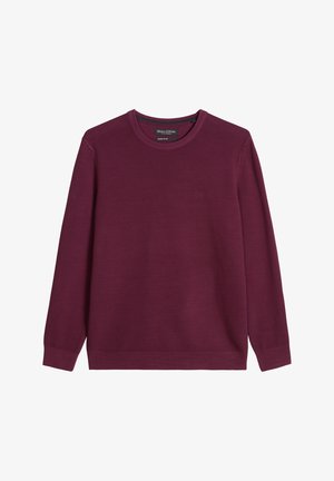 Marc O'Polo, BASIC KNIT PULLOVERS LONGSLEEVE, REGULAR - Pullover - dark burgundy
