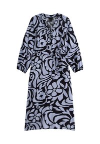 ABSTRACT FLORAL PRINT SLIT MIDI  - Vardagsklänning - blue pattern
