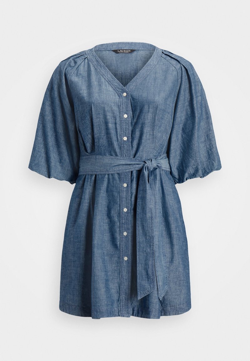 Lauren Ralph Lauren Woman Denimové šaty - light blue