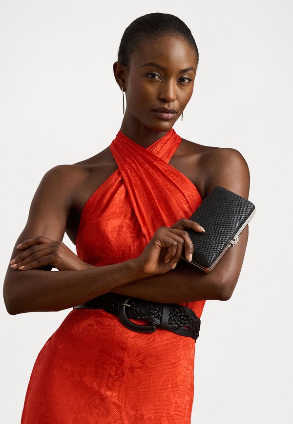 WOVEN LEATHER SMALL FRANKI CLUTCH - Clutch3