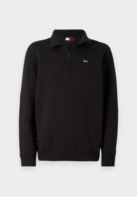 TJM REG FLEECE 1/4ZIP MOCK NECK - Sweatshirt - black