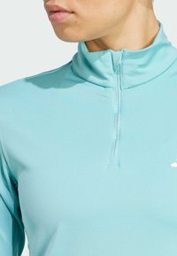 adidas Performance 1/4 ZIP - Pitkähihainen paita - mint ton   white