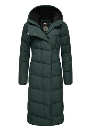 Wintermantel - mottled dark green