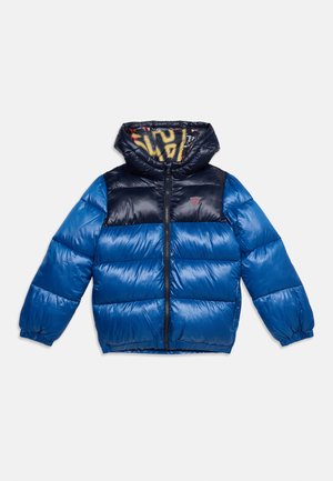 Guess, HOODED PUFFER - Veste d'hiver - blue