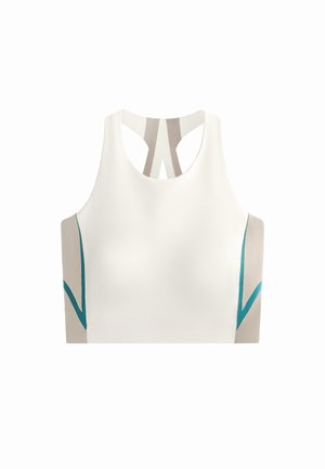 OYSHO COMPRESSIVE LINES - Sportski grudnjak sa srednje jakom potporom - white