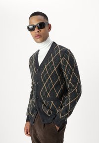 Barbour FERGUSON CARDIGAN - Cardigan - black marl