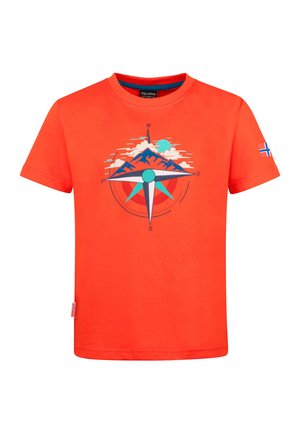 TROLLKIDS, KIDS TRONDHEIM T GOTS - T-Shirt print - fire red