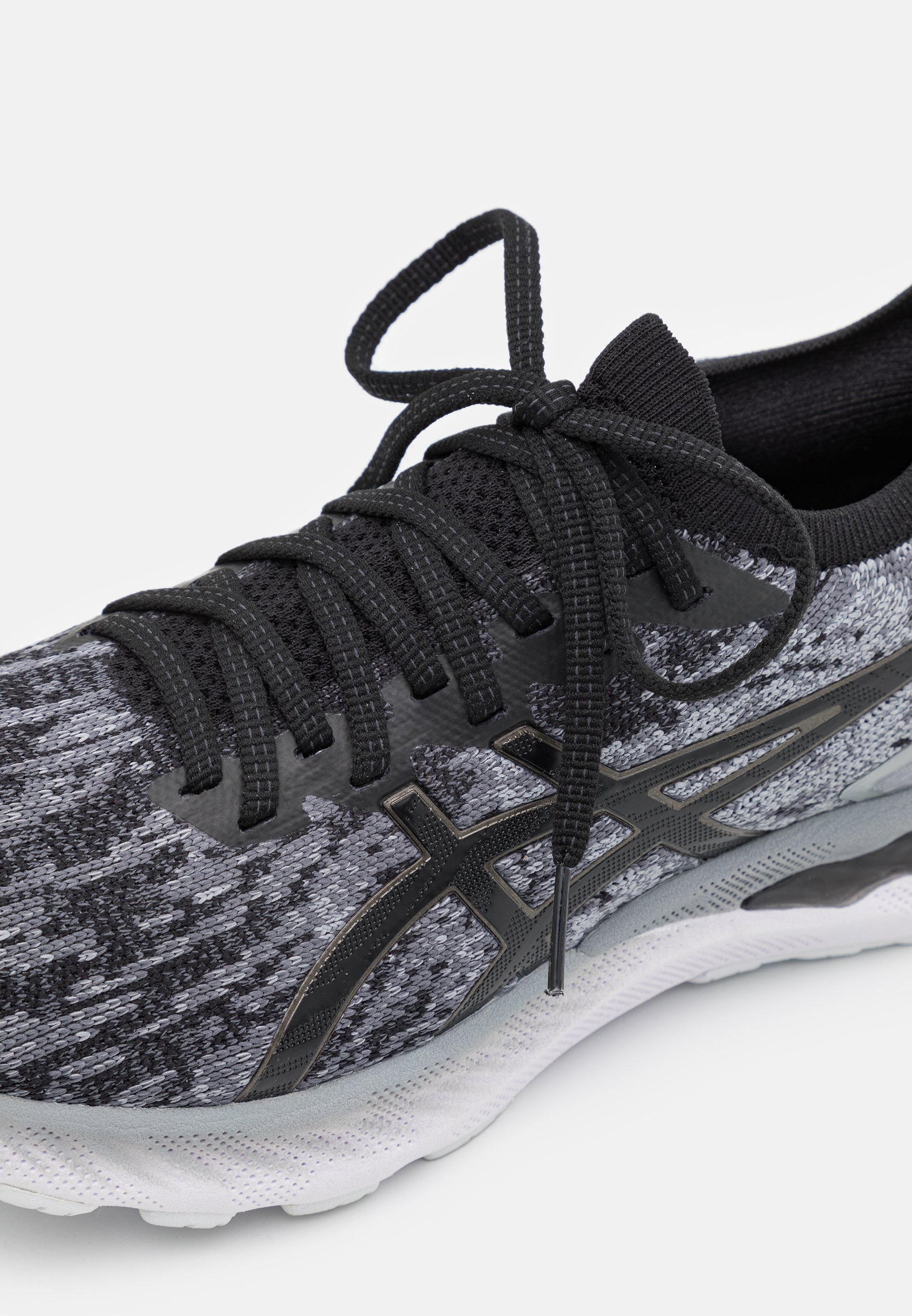 ASICS GEL NIMBUS 23 KNIT - Zapatillas de running neutras - sheet  rock/black/gris oscuro - Zalando.es