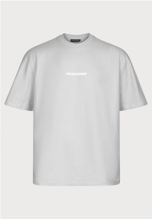 Pegador, COLNE LOGO - T-shirts print - washed pearl grey