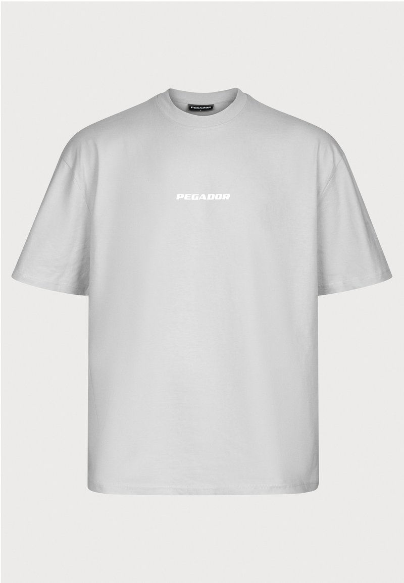 Pegador COLNE LOGO - Trükipildiga T-särk - washed pearl grey