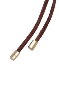 Elli CHOKER BOW - Halskæder - braun