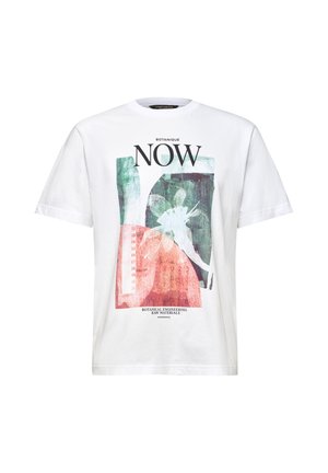 Street One MEN, T-SHIRT WITH CREW NECK AND FOTOPRINT - T-Shirt print - bright white