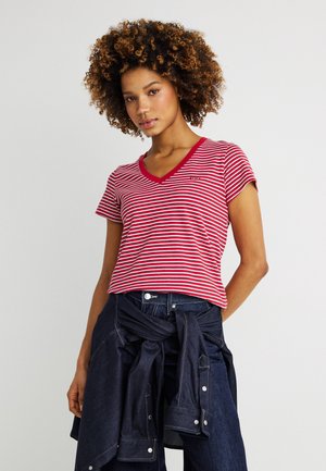 PERFECT V NECK - Tricou cu imprimeu - indigo/scarlet smile