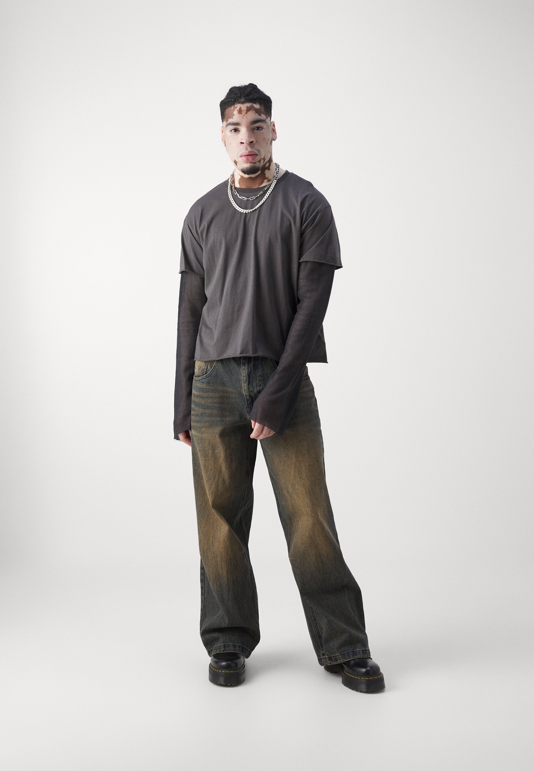 Jaded London DIRTY SANDBLAST COLOSSUS - Relaxed fit jeans
