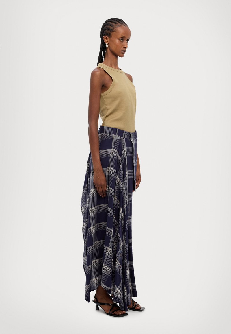 Vivienne Westwood SKIRT - Pencil skirt - navy/white