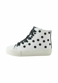 Ikke valgt, white black polka dot