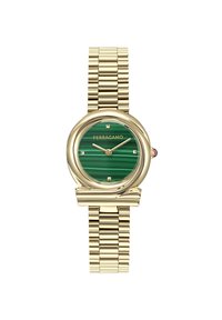 Unselected, gold tone and green