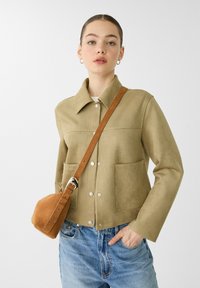 Stradivarius TRENDY WITH BUCKLE - Borsa a tracolla - camel