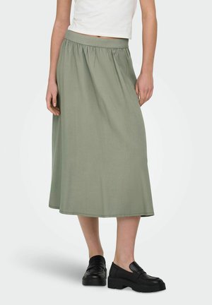 ONLY ROCK ONLARIS ROCK LANGER ROCK - Jupe trapèze - smokey olive