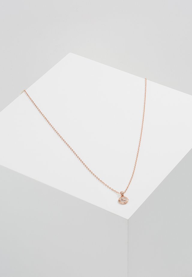 ELVINA MINI BUTTON PENDANT - Halskette - rosegold-coloured