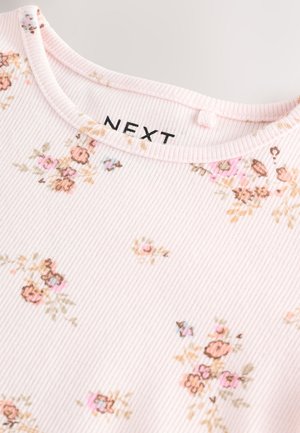 Next REGULAR FIT - LONG SLEEVE - Tops ar garām piedurknēm - ecru pink ditsy floral
