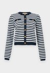 STRIPE SNAP CARDI - Gilet - midnight blue