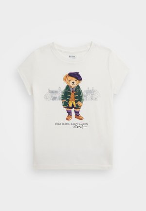 POLO BEAR COTTON JERSEY TEE - T-shirt print - deckwash white