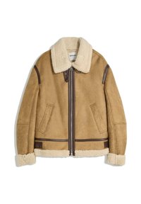 Imitatieleren jas - beige