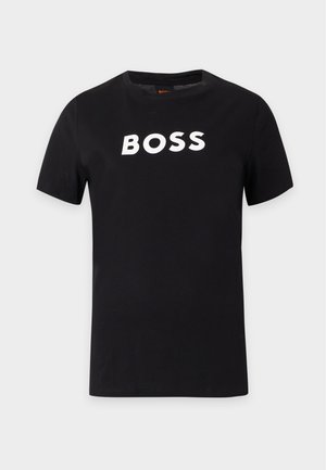 BOSS, Тениска с щампа - black