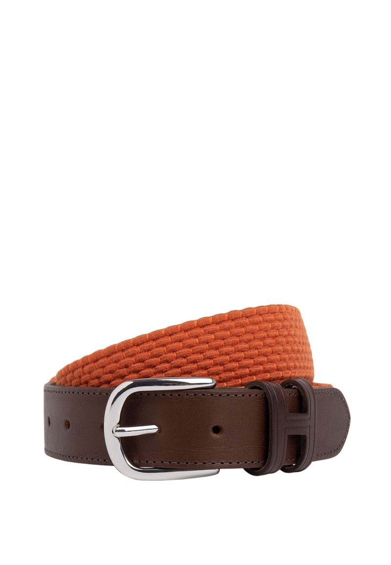 Hackett London PARACHUTE - Ceinture tressée - rust orange
