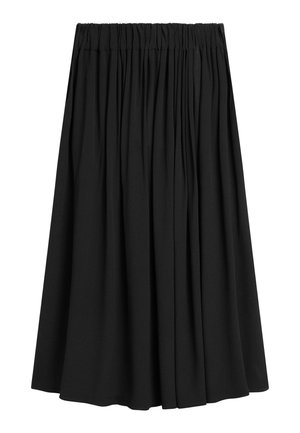 Massimo Dutti, PLEATED MIDI SKIRT - Jupe plissée - black