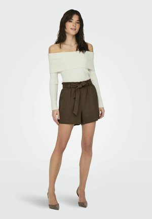 JDY JDYLIVA LIFE OFF SHOULDER - Svetrík - birch