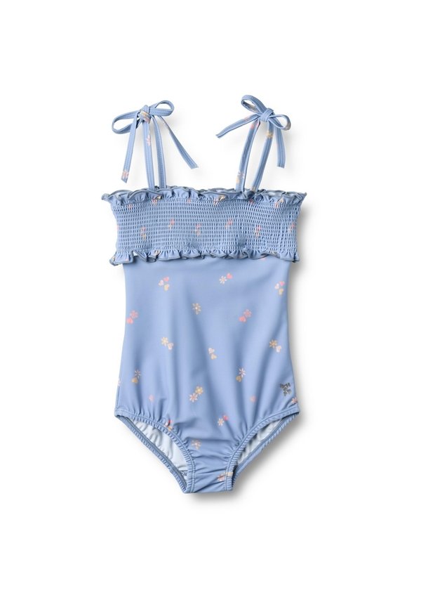 SELMA - Badeanzug - morning sky hearts
