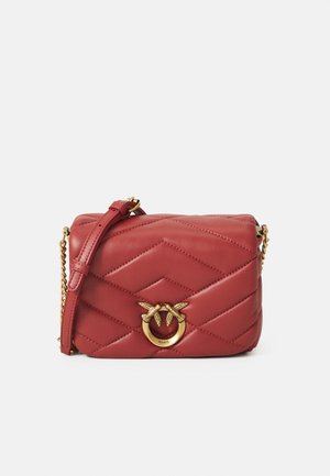 LOVE CLICK PUFF - Sac bandoulière - ocra rosso/antique gold