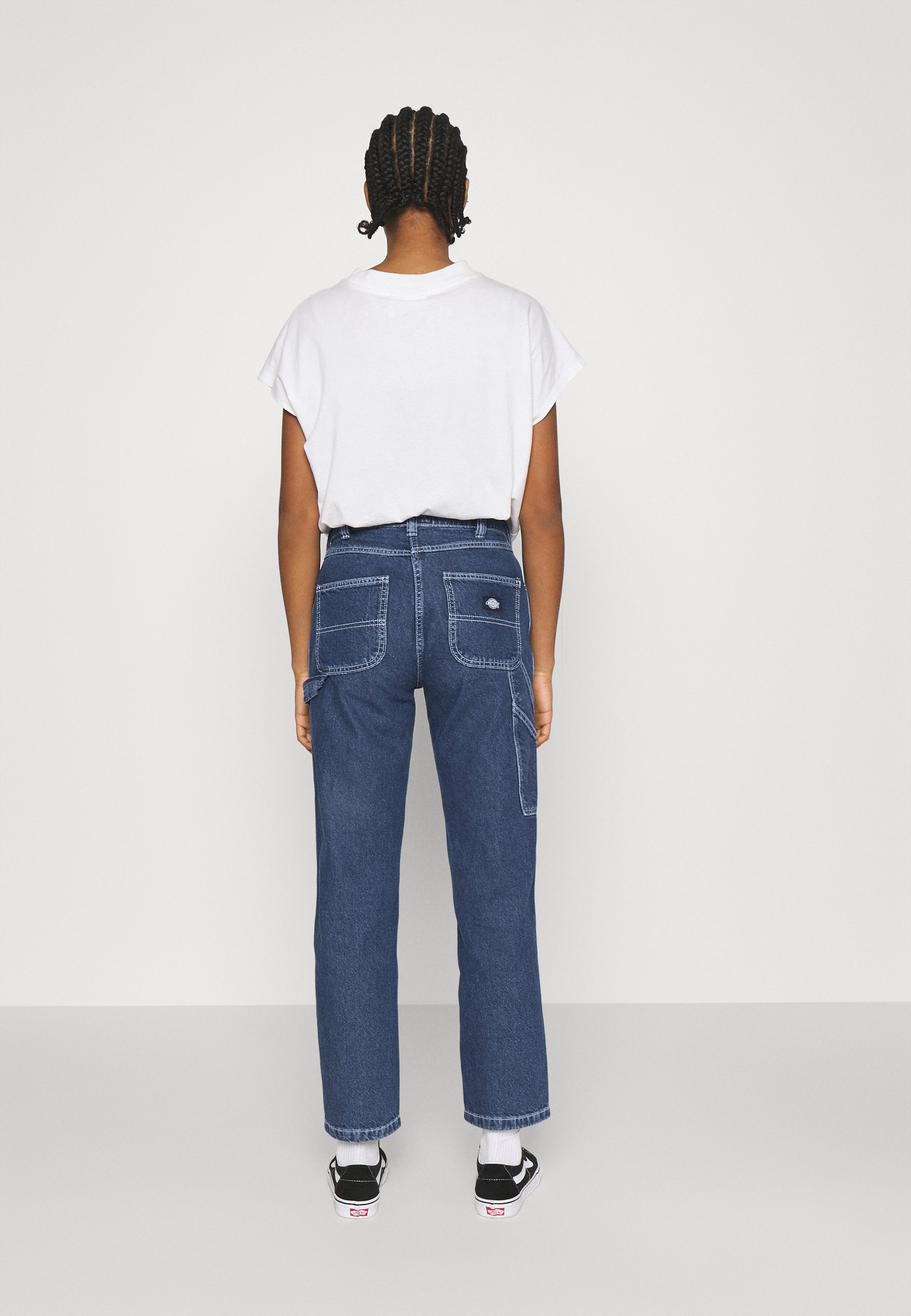 Dickies ELLENDALE - Vaqueros rectos - classic blue/blue denim - Zalando.es