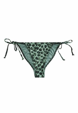 TIE SIDE FIT - Bikinibukser - green black leopard print