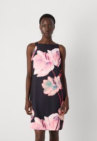 DKNY SQUARE NECK - Laisvo kirpimo suknelė - black
