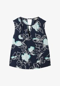 Unselected, navy blue flower design