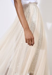 Apricot SEQUIN MID - A-lijn rok - stone