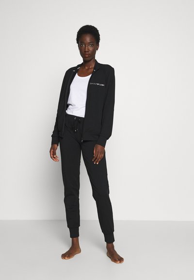 Emporio Armani JACKET PANTS WITH CUFFS - Pyjama - nero/noir - ZALANDO.CH