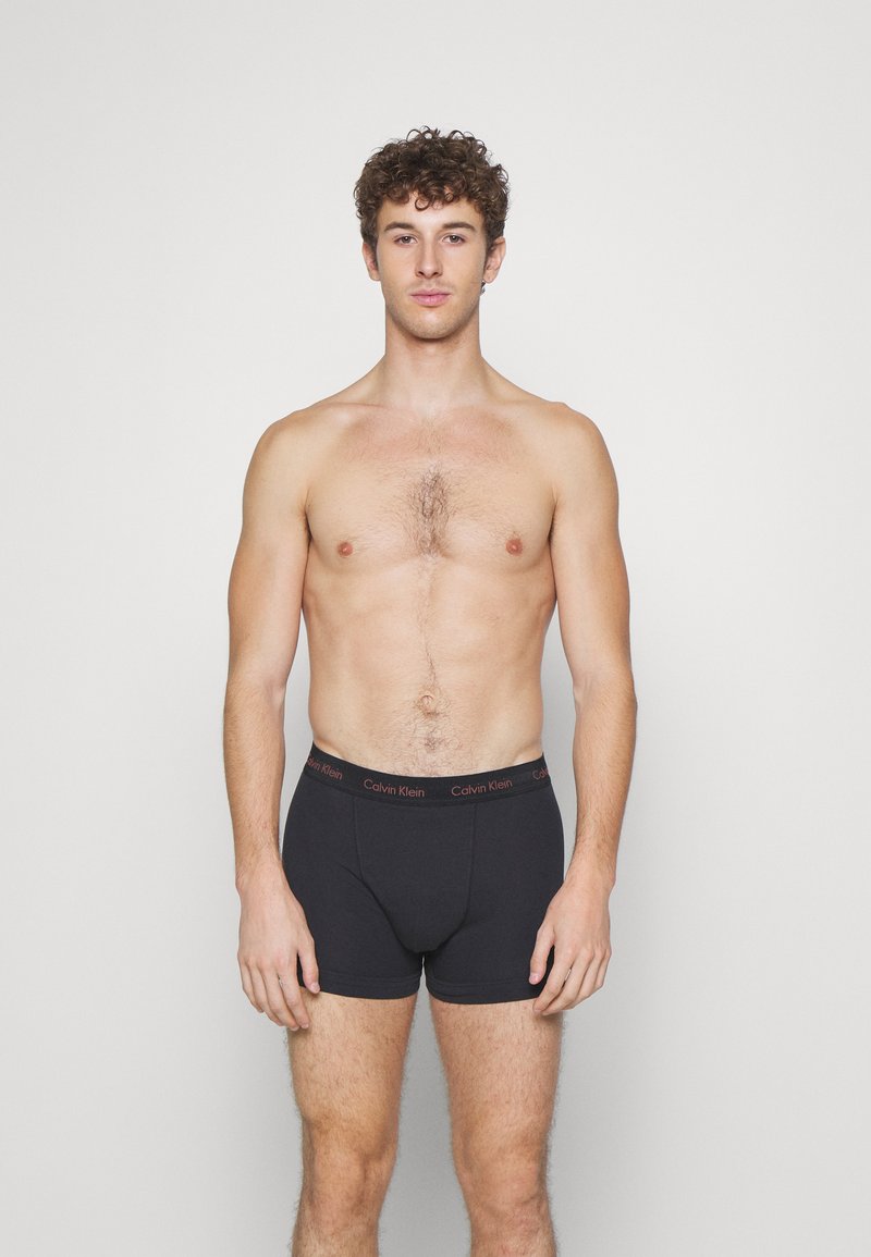 Calvin Klein Underwear - TRUNK 3 PACK - Onderbroeken - marron/skyway/true navy, Vergroten