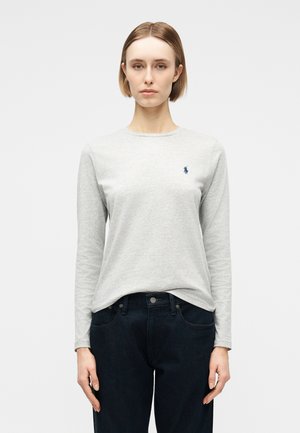 Top s dlhým rukávom - cobblestone heather