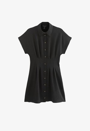 New Look, SHORT SLEEVE MINI SHIRT DRESS - Robe chemise - black
