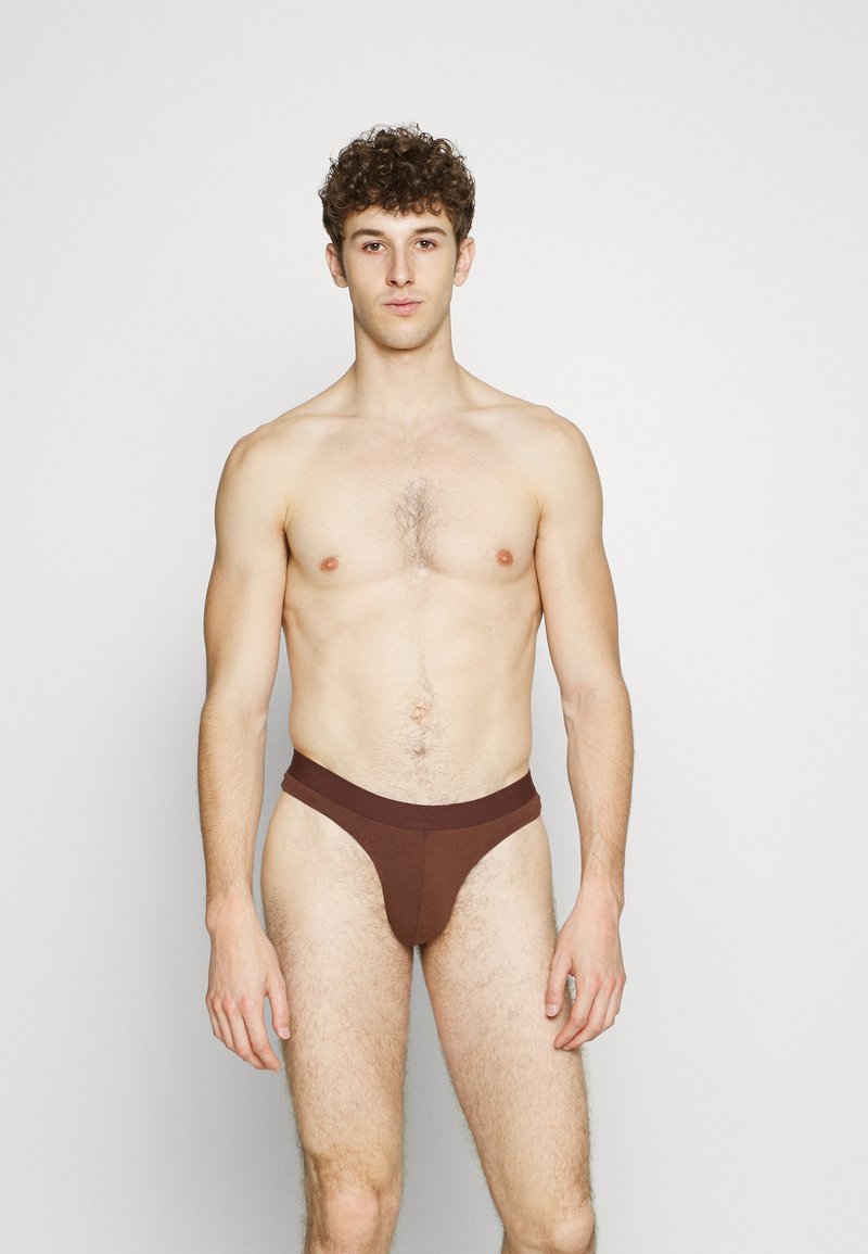 Herren Unterhosen | Pier One 3 PACK Slip dark grey/brown/red/dunkelgrau - FB32013 Herren Unterhosen | Pier One 3 PACK Slip dark grey/brown/red/dunkelgrau - FB32013