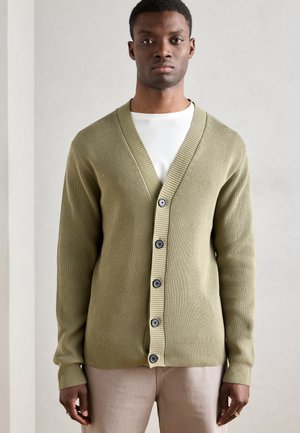 BUTTON CARDIGAN - Kardigan - olive